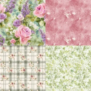 24pcs 6 Country Garden Scrapbook Paper Cardstock 06