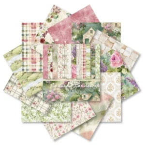 24pcs 6 Country Garden Scrapbook Paper Cardstock 08