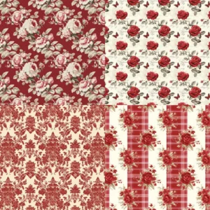 24pcs 6 Crimson Scrapbook Paper Cardstock 01