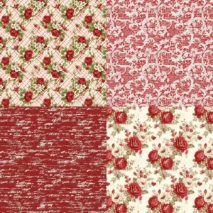 24pcs 6 Crimson Scrapbook Paper Cardstock 02