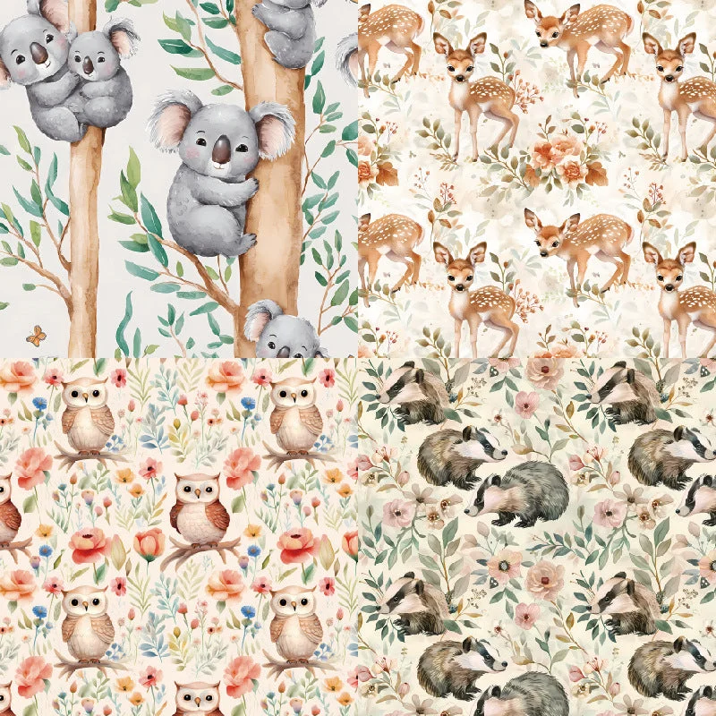 24pcs 6 Critter Scrapbook Paper Cardstock 06 24pcs 6 Critter Scrapbook Paper Cardstock 06