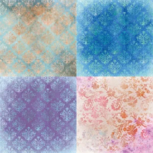 Sumflying Damask 24PCS Scrapbook Paper & Cardstock 24pcs 6 Damask Scrapbook Paper Cardstock 07