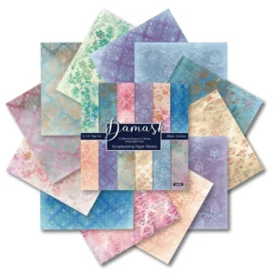 Sumflying Damask 24PCS Scrapbook Paper & Cardstock 24pcs 6 Damask Scrapbook Paper Cardstock 08