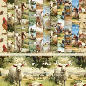 24pcs 6 Days On The Ranch Scrapbook Paper Cardstock 00