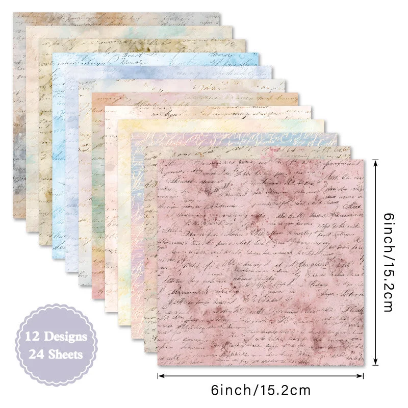 24pcs 6 Diary Scrapbook Paper Cardstock 01 24pcs 6 Diary Scrapbook Paper Cardstock 01