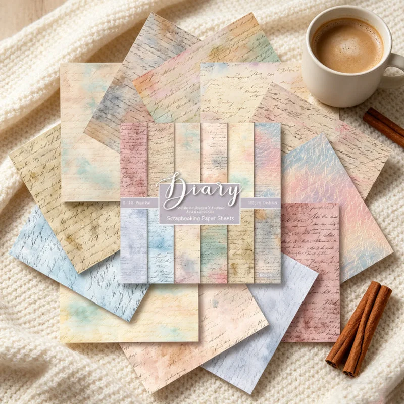 24pcs 6 Diary Scrapbook Paper Cardstock 02 24pcs 6 Diary Scrapbook Paper Cardstock 02