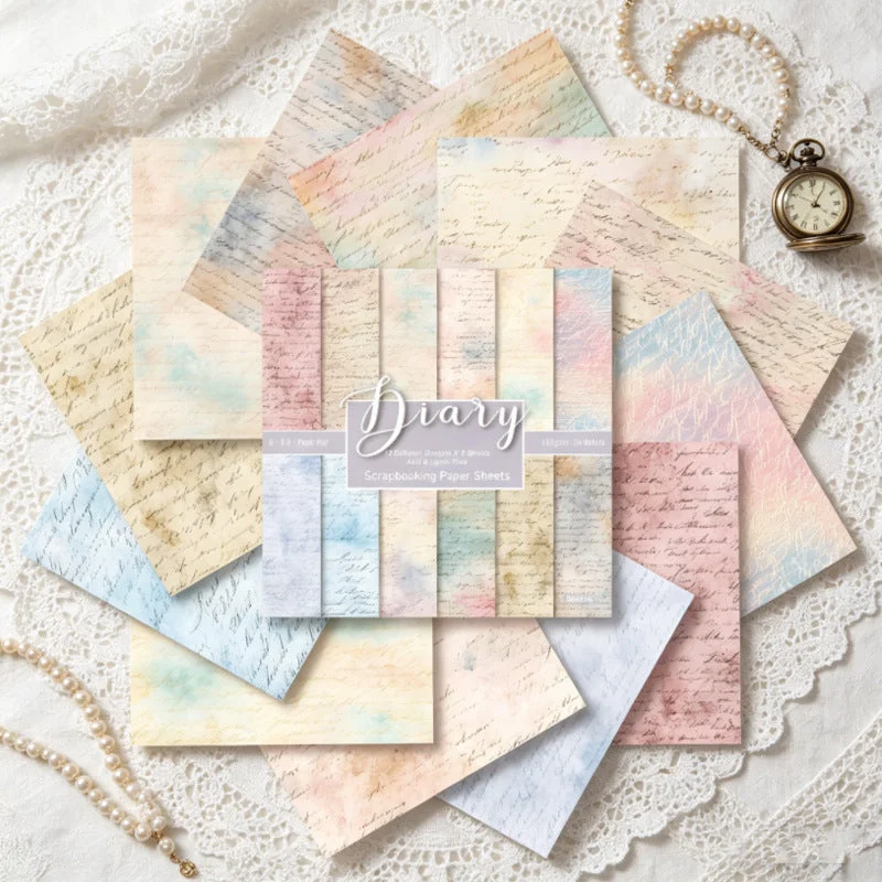 24pcs 6 Diary Scrapbook Paper Cardstock 03 24pcs 6 Diary Scrapbook Paper Cardstock 03