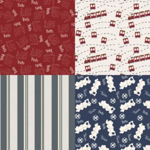 24pcs 6 Doodle Rail Scrapbook Paper Cardstock 01