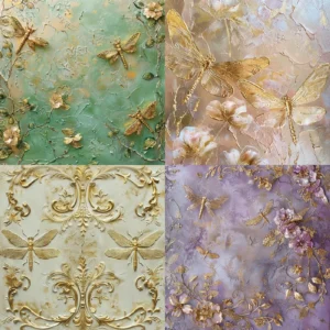 24pcs 6 Dragonfly Scrapbook Paper Cardstock 1 01