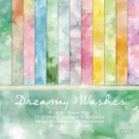 Sumflying Dreamy Washes 24PCS Scrapbook Paper & Cardstock