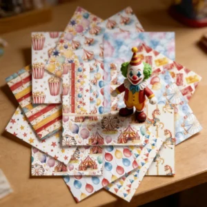 Sumflying Ferris Wheel 24PCS Scrapbook Paper & Cardstock 24pcs 6 Ferris Wheel Scrapbook Paper Cardstock 03