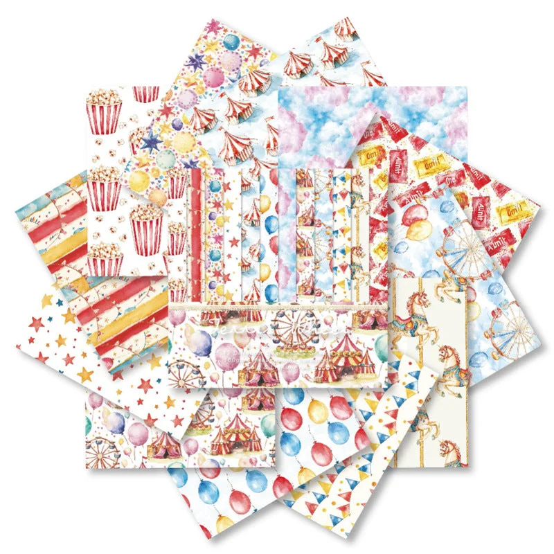 24pcs 6 Ferris Wheel Scrapbook Paper Cardstock 04 24pcs 6 Ferris Wheel Scrapbook Paper Cardstock 04
