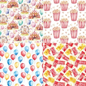 Sumflying Ferris Wheel 24PCS Scrapbook Paper & Cardstock 24pcs 6 Ferris Wheel Scrapbook Paper Cardstock 05
