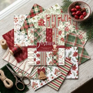 24pcs 6 Festival Scrapbook Paper Cardstock 03