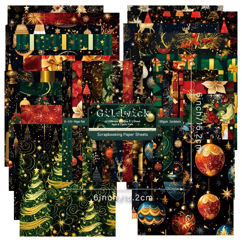 24pcs 6 Festival Theme Scrapbook Paper Cardstock 01 24pcs 6 Festival Theme Scrapbook Paper Cardstock 01
