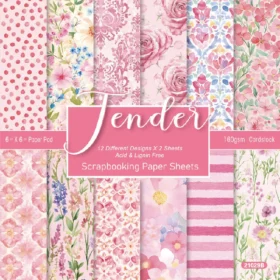 Sumflying Floral 24PCS Scrapbook Paper & Cardstock