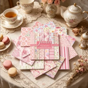 Sumflying Floral 24PCS Scrapbook Paper & Cardstock 24pcs 6 Floral Scrapbook Paper Cardstock 02