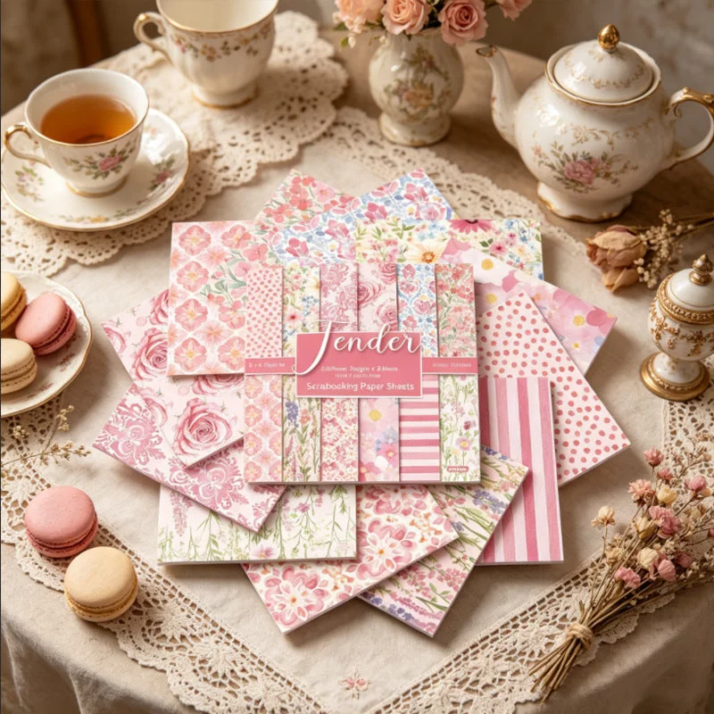 24pcs 6 Floral Scrapbook Paper Cardstock 02 24pcs 6 Floral Scrapbook Paper Cardstock 02