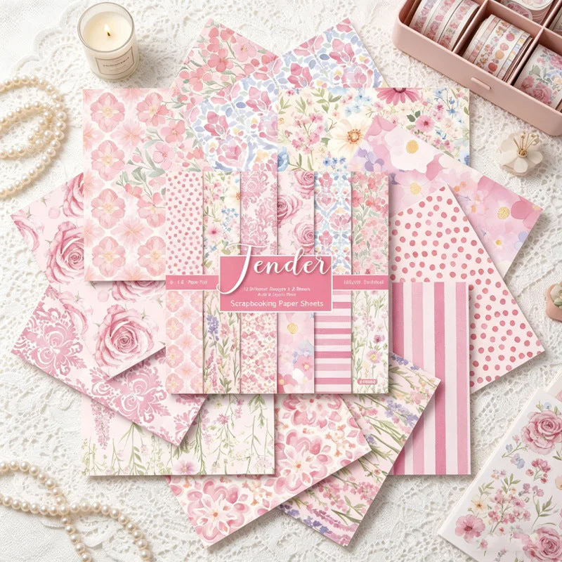 24pcs 6 Floral Scrapbook Paper Cardstock 03 24pcs 6 Floral Scrapbook Paper Cardstock 03