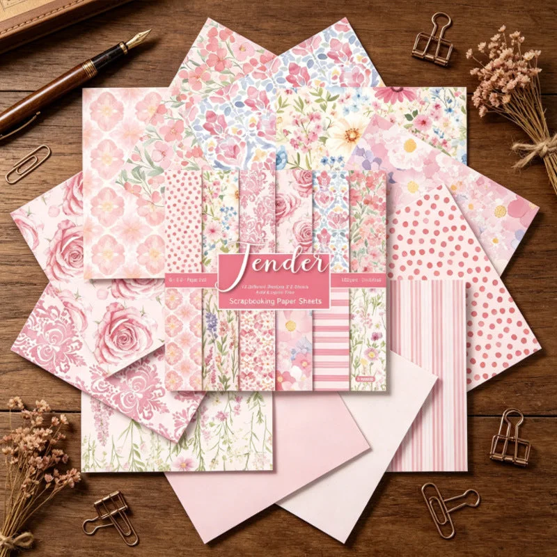 24pcs 6 Floral Scrapbook Paper Cardstock 04 24pcs 6 Floral Scrapbook Paper Cardstock 04