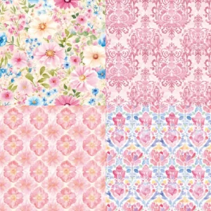 Sumflying Floral 24PCS Scrapbook Paper & Cardstock 24pcs 6 Floral Scrapbook Paper Cardstock 05