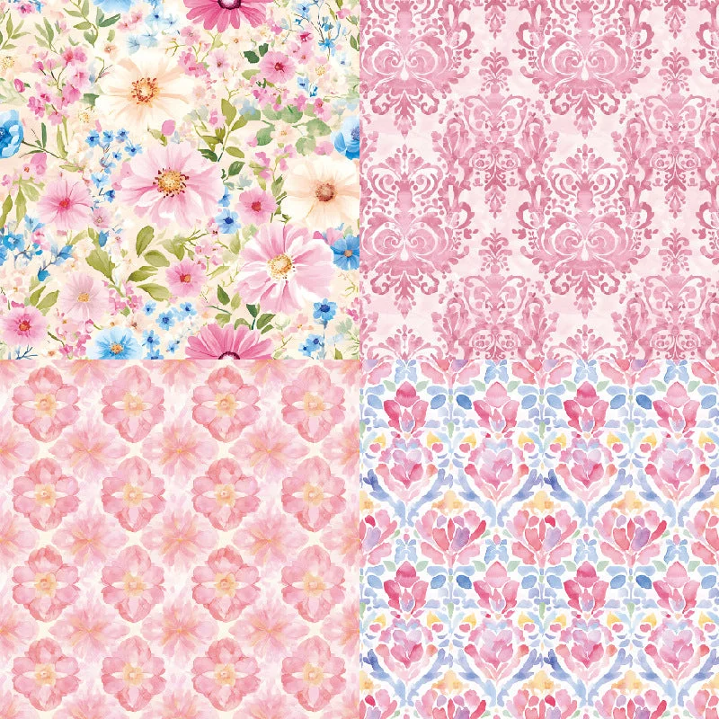 24pcs 6 Floral Scrapbook Paper Cardstock 05 24pcs 6 Floral Scrapbook Paper Cardstock 05