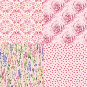 Sumflying Floral 24PCS Scrapbook Paper & Cardstock 24pcs 6 Floral Scrapbook Paper Cardstock 06