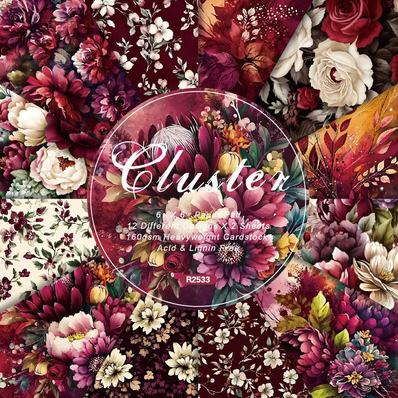 24pcs 6 Flowers Scrapbook Paper Cardstock 1 00 24pcs 6 Flowers Scrapbook Paper Cardstock 1 00
