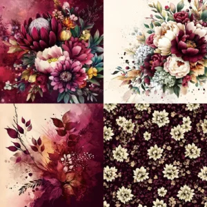 24pcs 6 Flowers Scrapbook Paper Cardstock 1 01