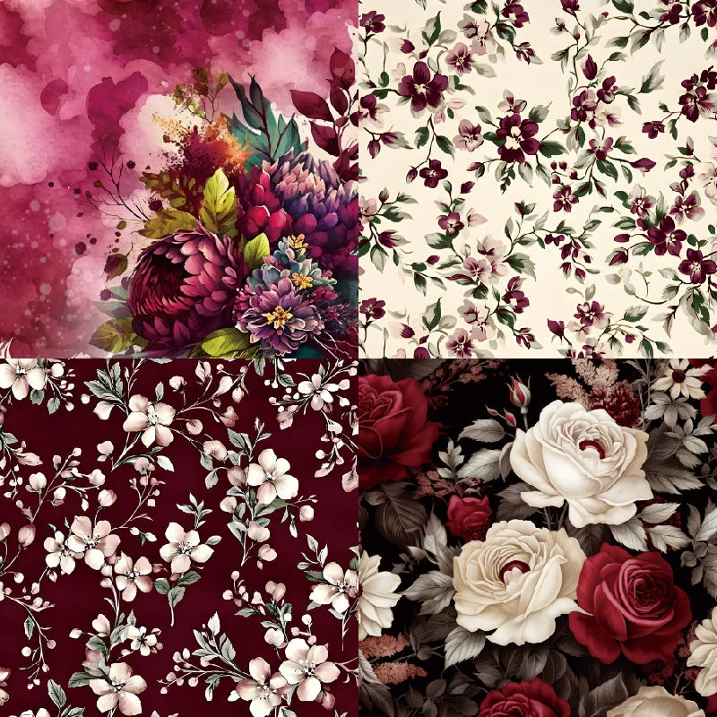 24pcs 6 Flowers Scrapbook Paper Cardstock 1 03 24pcs 6 Flowers Scrapbook Paper Cardstock 1 03