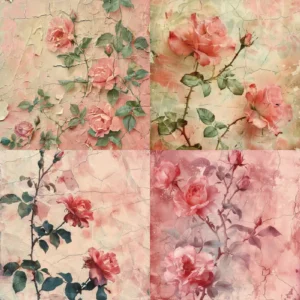 24pcs 6 Flowers Scrapbook Paper Cardstock 2 01