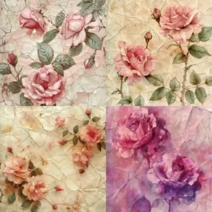 Sumflying Flowers 24PCS Scrapbook Paper & Cardstock 24pcs 6 Flowers Scrapbook Paper Cardstock 2 03