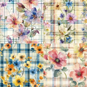 24pcs 6 Flowers Scrapbook Paper Cardstock 01