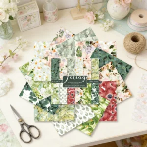 Sumflying Foliage 24PCS Scrapbook Paper & Cardstock 24pcs 6 Foliage Scrapbook Paper Cardstock 03