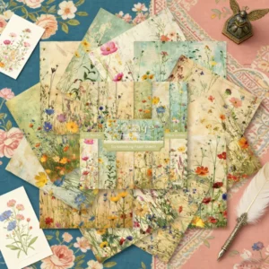 Sumflying Forage 24PCS Scrapbook Paper & Cardstock 24pcs 6 Forage Scrapbook Paper Cardstock 02