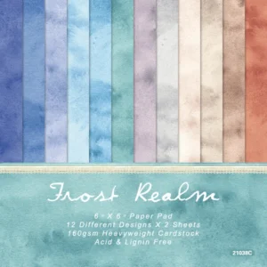 24pcs 6 Frost Realm Scrapbook Paper Cardstock 00