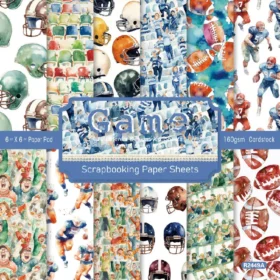 Sumflying Game 24PCS Scrapbook Paper & Cardstock