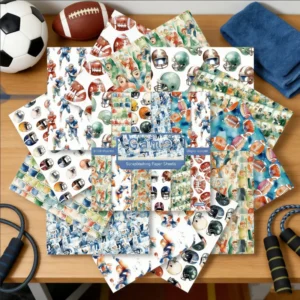 24pcs 6 Game Scrapbook Paper Cardstock 03