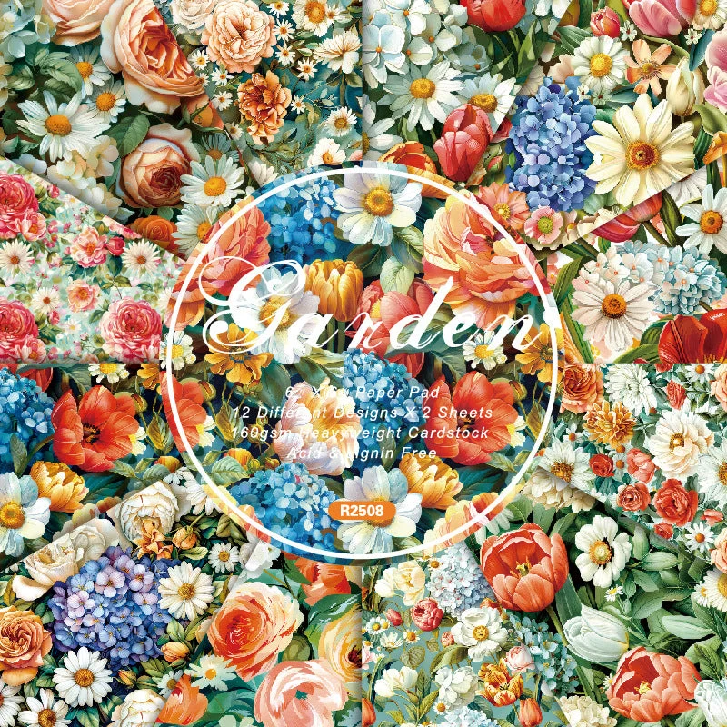24pcs 6 Garden Scrapbook Paper Cardstock 1 00 24pcs 6 Garden Scrapbook Paper Cardstock 1 00