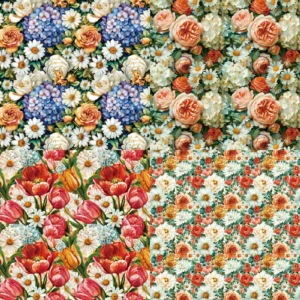 Sumflying Garden 24PCS Scrapbook Paper & Cardstock 24pcs 6 Garden Scrapbook Paper Cardstock 1 02