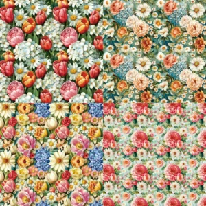 Sumflying Garden 24PCS Scrapbook Paper & Cardstock 24pcs 6 Garden Scrapbook Paper Cardstock 1 03