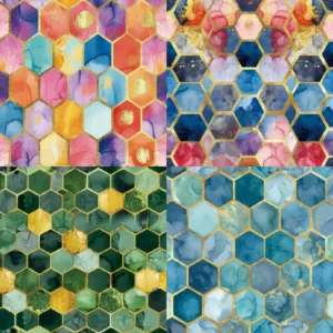 Sumflying Gilded 24PCS Scrapbook Paper & Cardstock 24pcs 6 Gilded Scrapbook Paper Cardstock 03