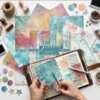 24pcs 6 Gilding Scrapbook Paper Cardstock 00