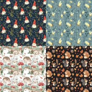 24pcs 6 Gnome Scrapbook Paper Cardstock 01