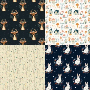 24pcs 6 Gnome Scrapbook Paper Cardstock 03