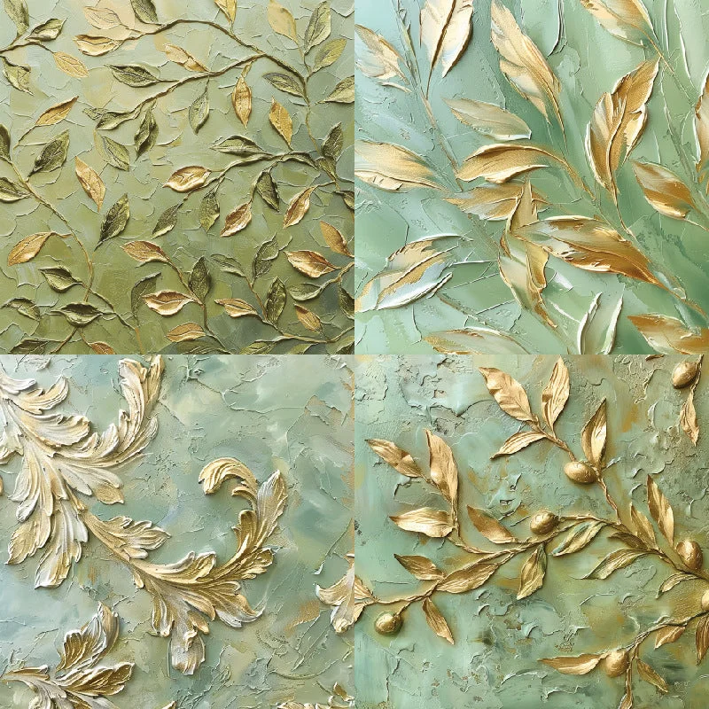 24pcs 6 Gold Leaf Scrapbook Paper Cardstock 06 24pcs 6 Gold Leaf Scrapbook Paper Cardstock 06