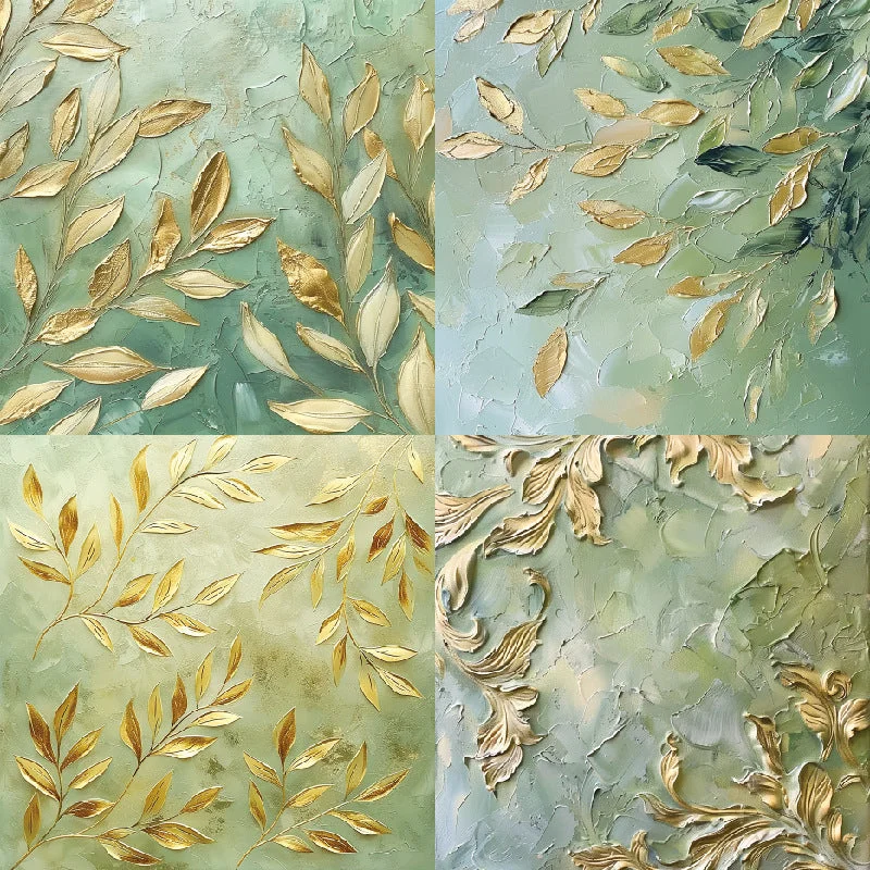 24pcs 6 Gold Leaf Scrapbook Paper Cardstock 08 24pcs 6 Gold Leaf Scrapbook Paper Cardstock 08
