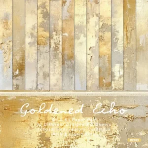 24pcs 6 Goldened Echo Scrapbook Paper Cardstock 00