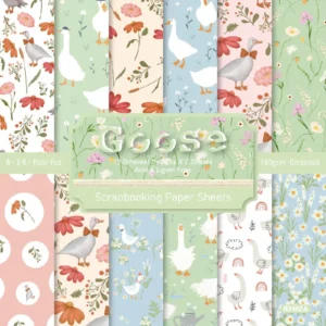24pcs 6 Goose Scrapbook Paper Cardstock 00
