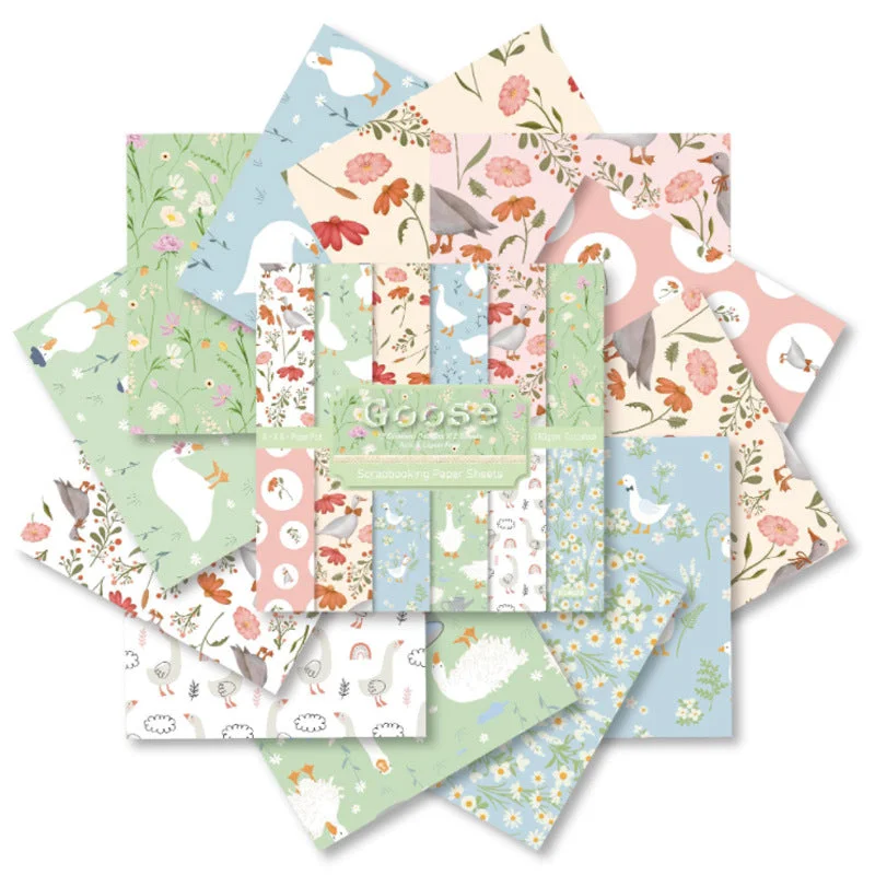 24pcs 6 Goose Scrapbook Paper Cardstock 04 24pcs 6 Goose Scrapbook Paper Cardstock 04